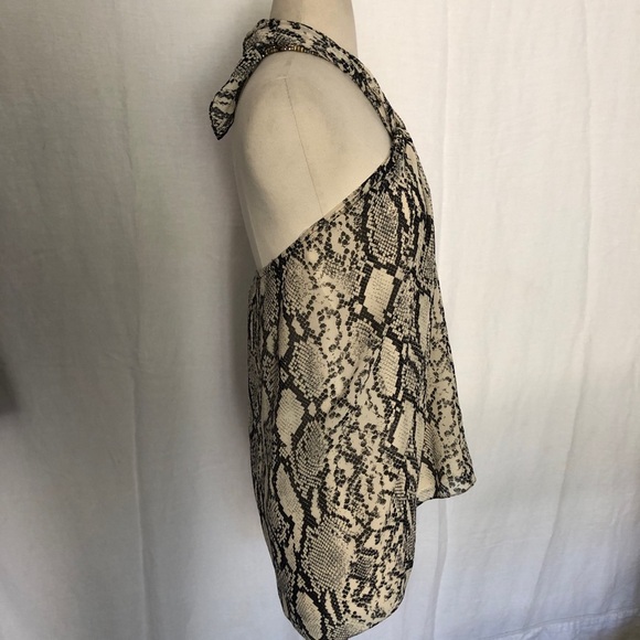 Emanuel Ungaro 100% silk snakeskin top size 12 - Picture 4 of 8